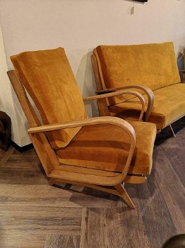 Vintage lounge set uit de jaren 1950 geheel origineel - 3