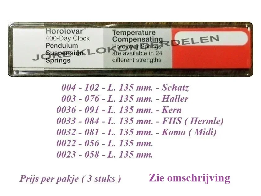 = 3 Slingerveren = Jaarpendule =33825 - nr. 1