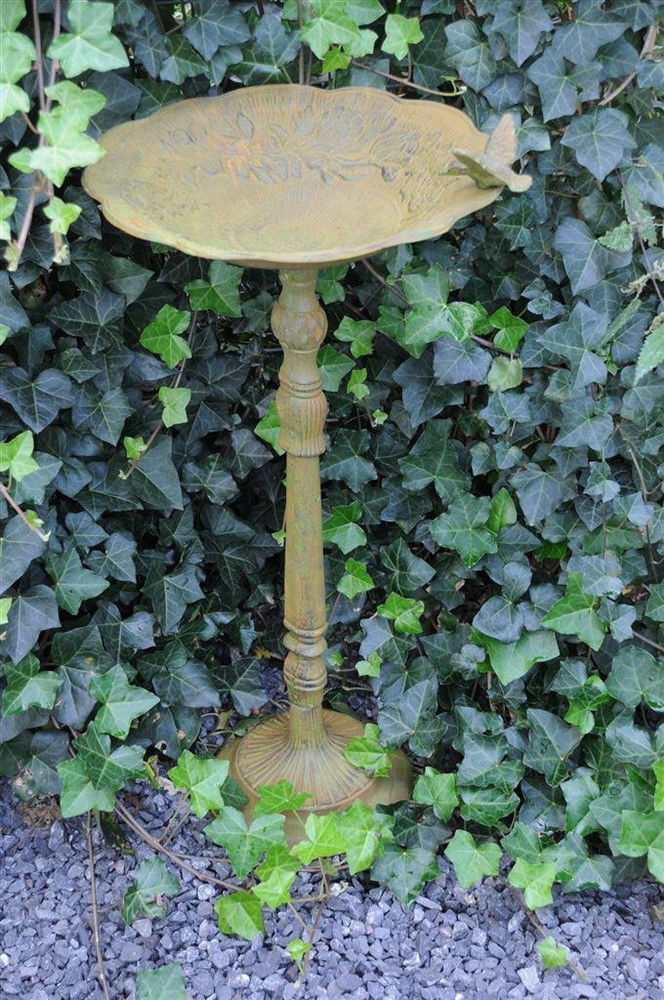 1 vogelbad-Hummingbird XL- gietijzer- antiek groen-vogel - Afbeelding 7