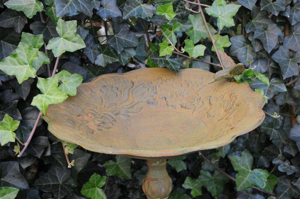 1 vogelbad-Hummingbird XL- gietijzer- antiek groen-vogel - Afbeelding 8