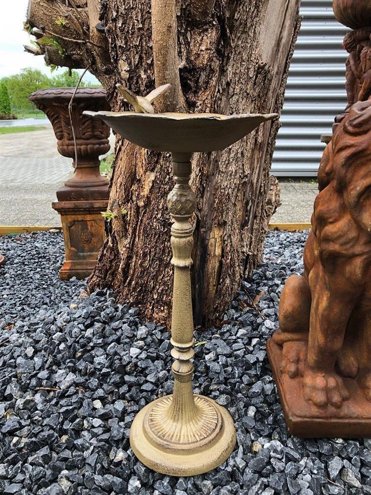 1 vogelbad met Hummingbird, gietijzer-voederbak-vogel - nr. 1