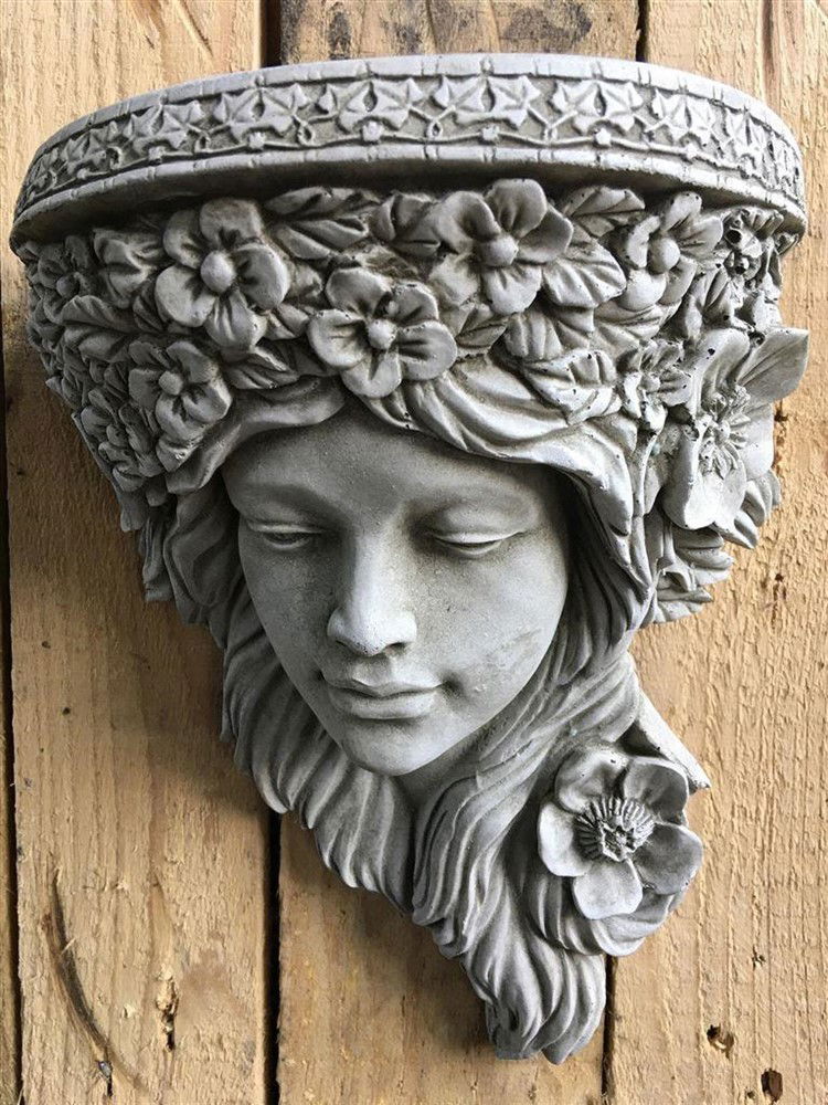 1 wandrelief-console-Vrouw van de Jugendsti-tuin-deco - Afbeelding 3