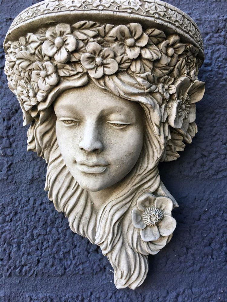1 wandrelief-console-Vrouw van de Jugendsti-tuin-deco - Afbeelding 4
