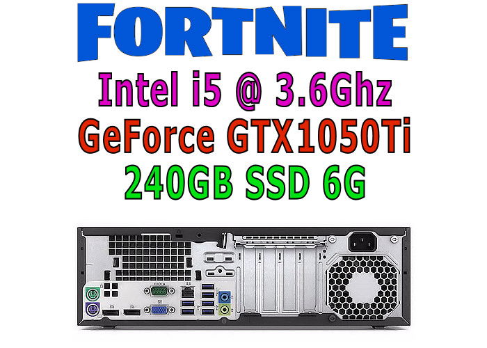 HP Game PC Intel i5 3.6Ghz 8GB DDR3 240GB SSD GeForce 1050Ti - Afbeelding 2