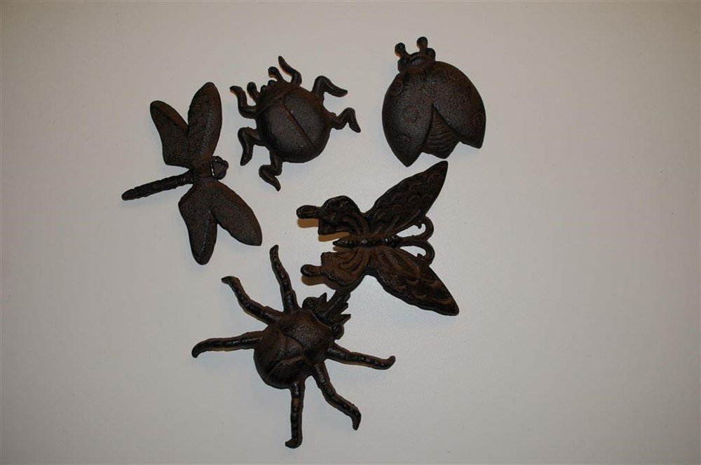 5 x insect gietijzer, wandornament- mooi-deco-tuin - Afbeelding 3