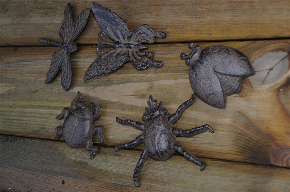 5 x insect gietijzer, wandornament- mooi-deco-tuin - Afbeelding 6
