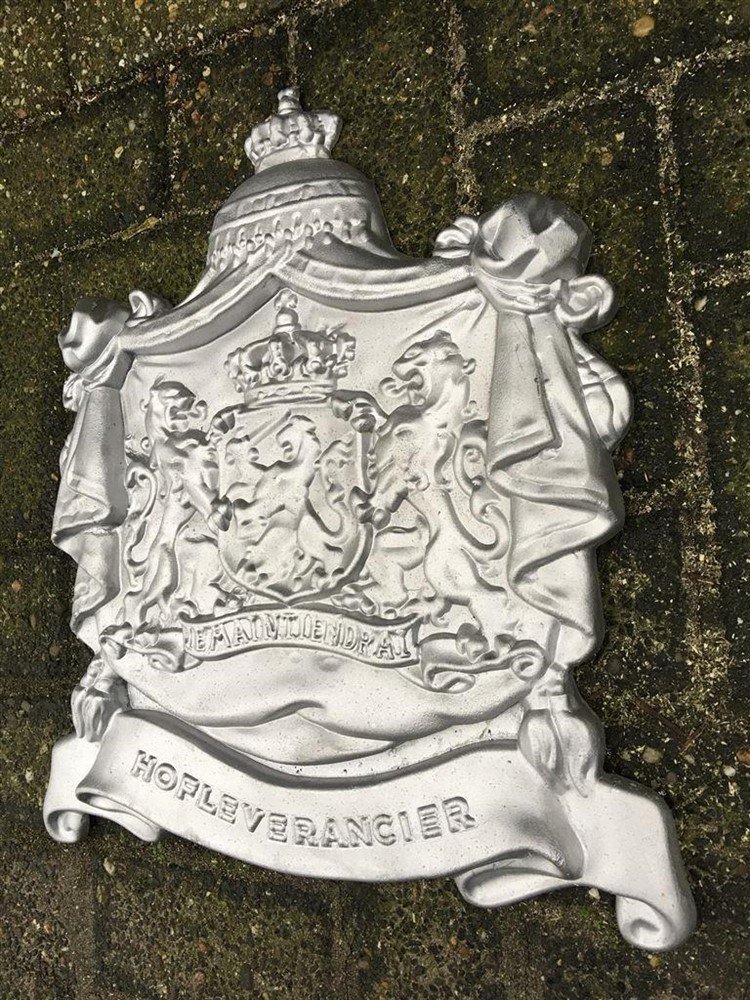 Aluminium wandornament met de spreuk- hofleverancier - Afbeelding 2