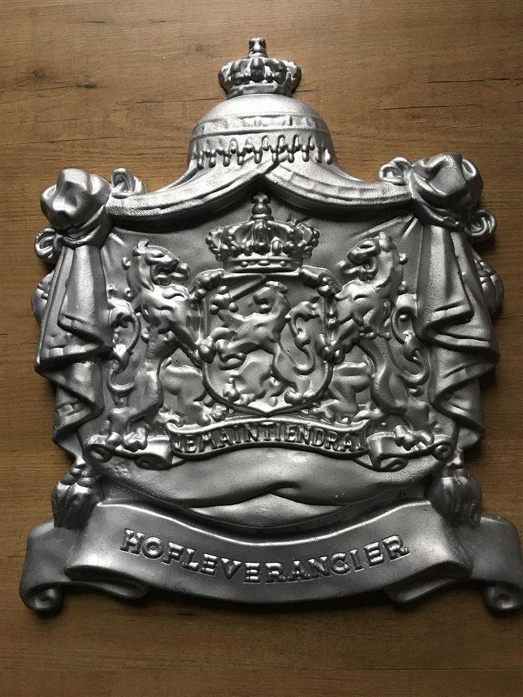 Aluminium wandornament met de spreuk- hofleverancier - Afbeelding 3