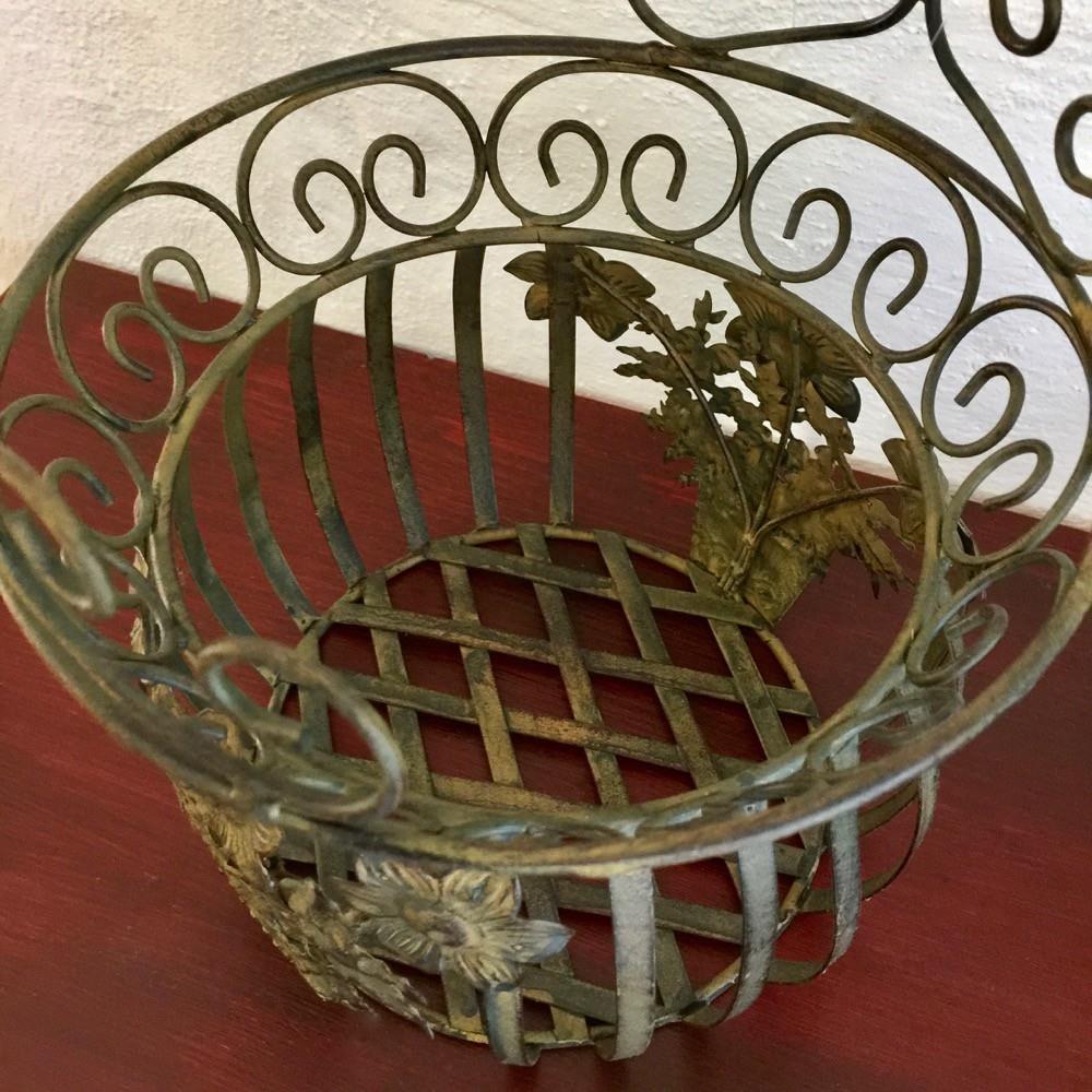 Bloem metalen mand-tuin-decoratie-fruitmand-keuken - Afbeelding 4