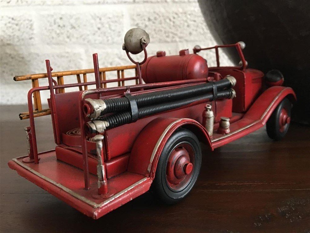 Brandweerauto slang-pomp-wagen- metaal-brandweer - Afbeelding 5