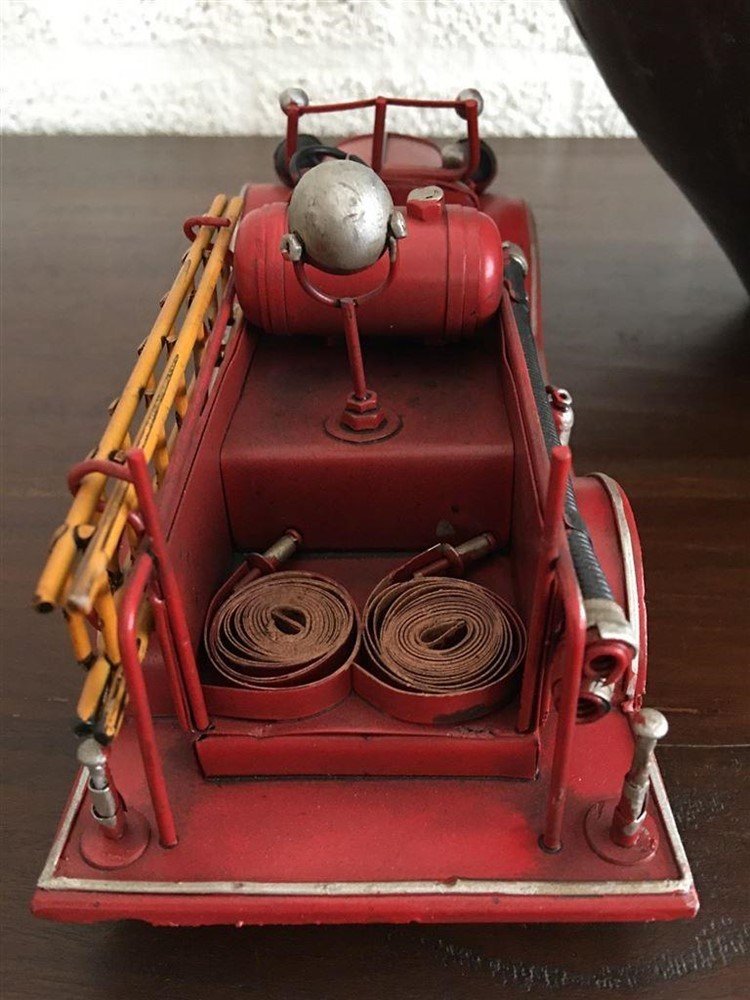 Brandweerauto slang-pomp-wagen- metaal-brandweer - Afbeelding 6