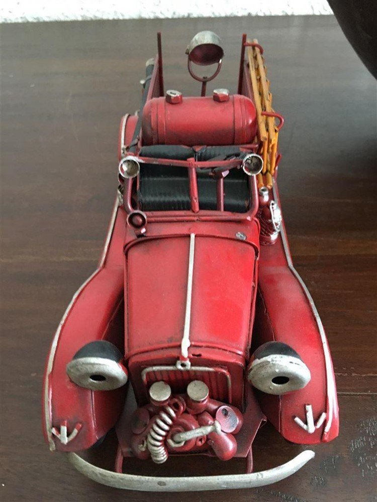 Brandweerauto slang-pomp-wagen- metaal-brandweer - Afbeelding 7