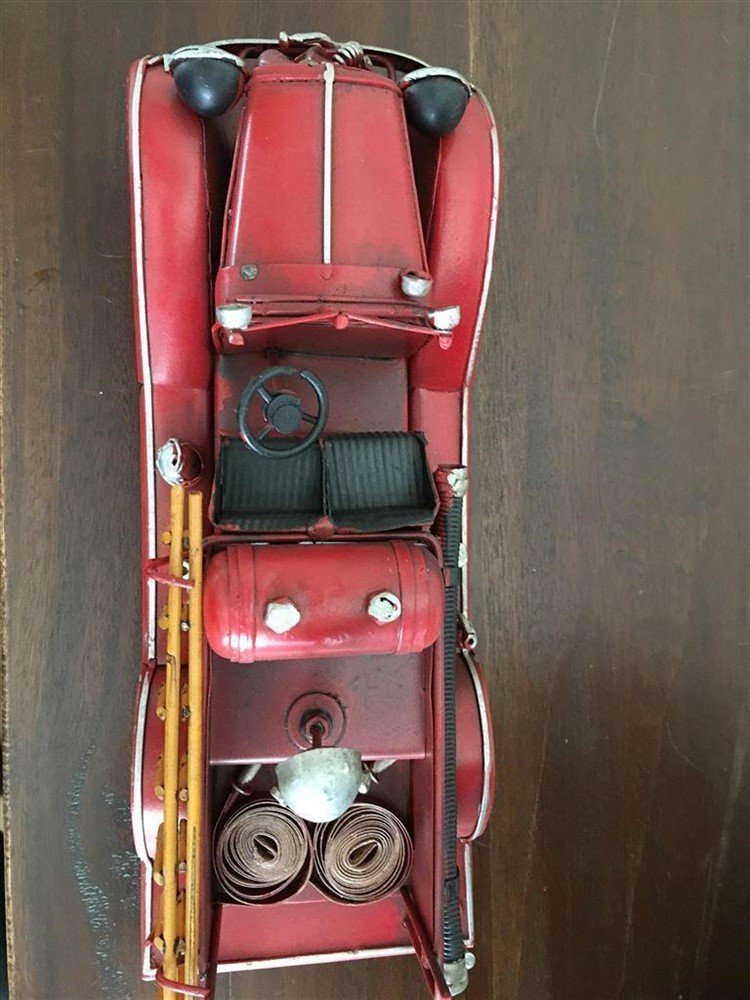 Brandweerauto slang-pomp-wagen- metaal-brandweer - Afbeelding 8