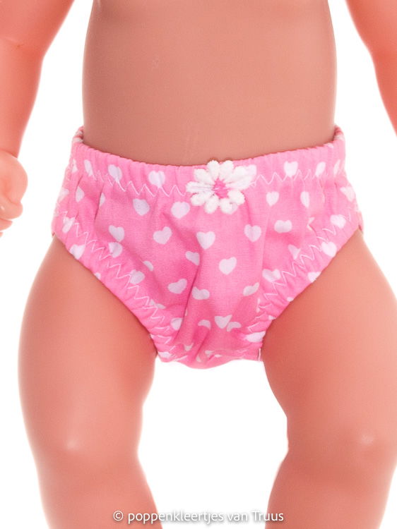 Baby Born Soft 36 cm Zomersetje roze/wit/hartjes/streep/stipjes - Afbeelding 5