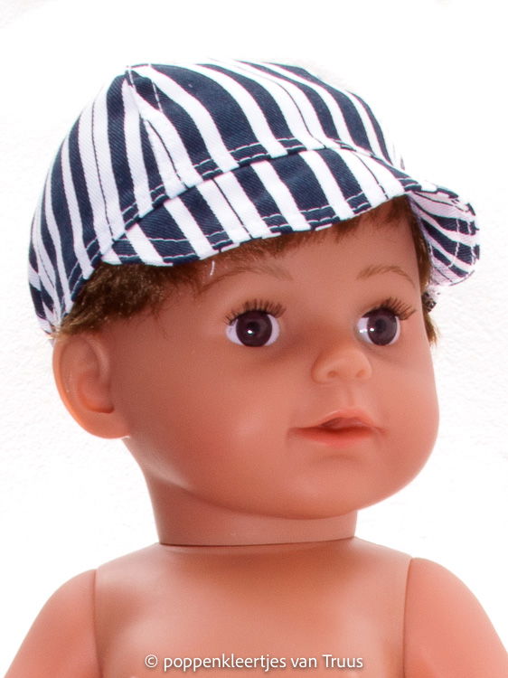 Baby Born 43 cm Jongens setje blauw/wit/streep/maritiem - Afbeelding 4