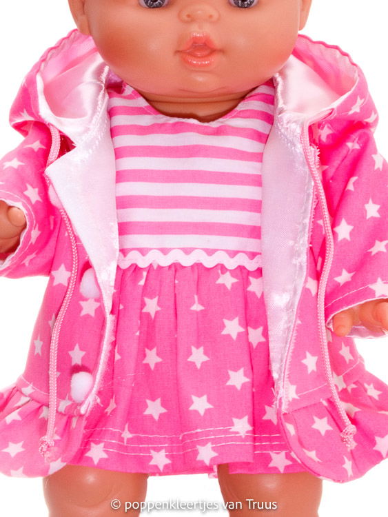 Paola Reina 34 cm Jasje roze/sterretjes - Afbeelding 4