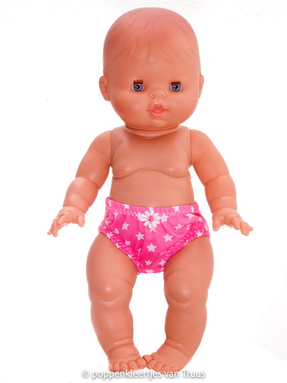 Paola Reina 34 cm Zomer setje roze/wit/streep/ster - Afbeelding 3