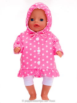 Baby Born Soft 36 cm Jasje roze/wit/sterretjes