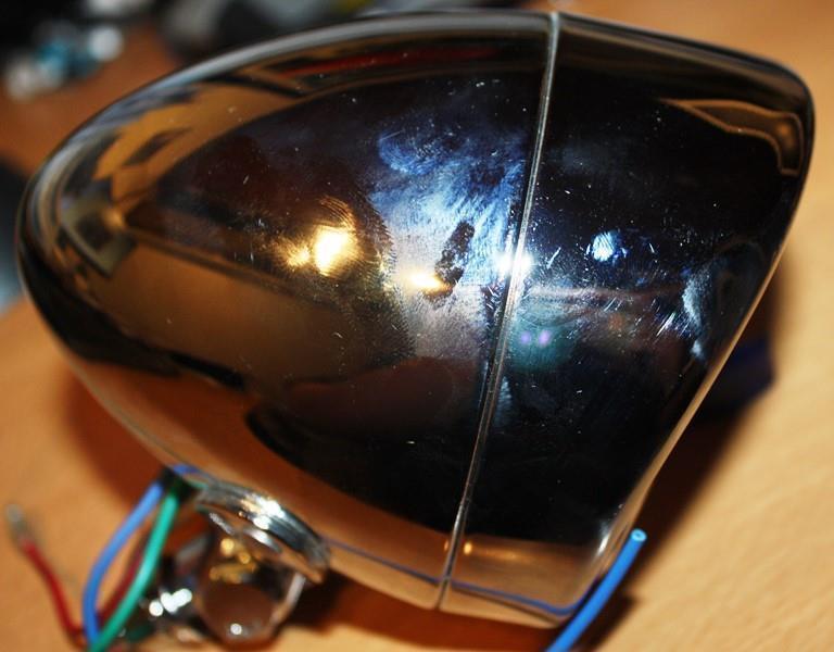 Koplamp Visor Chroom 100mm (2020-1102) - Afbeelding 2