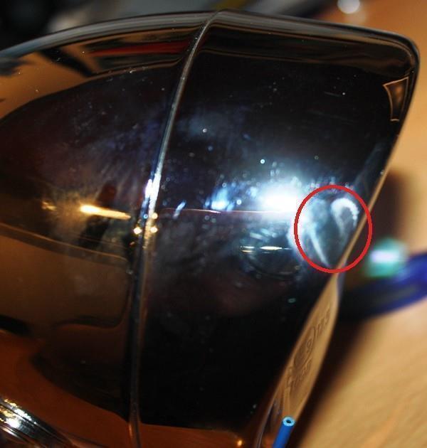 Koplamp Visor Chroom 100mm (2020-1102) - Afbeelding 3