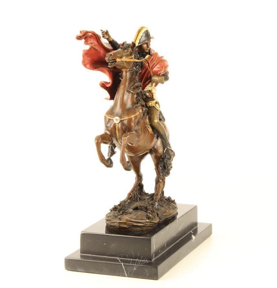 Een bronzen-gekleurd-beeld-Napoleon-paard-deco-brons - Afbeelding 7