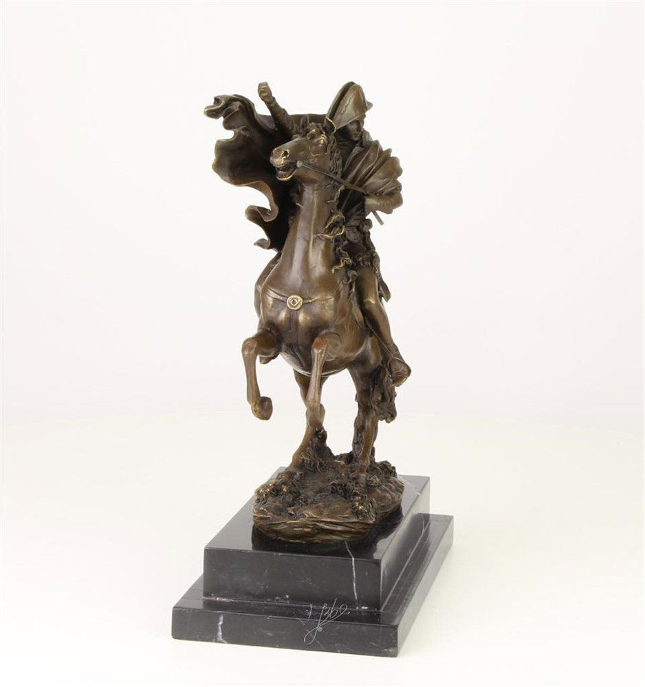 Een bronzen beeld van Napoleon op paard-brons-paard - Afbeelding 2