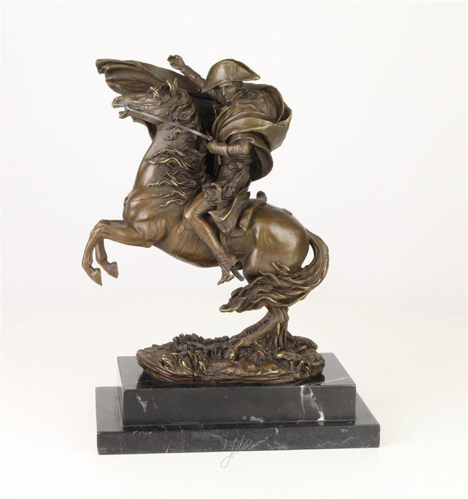 Een bronzen beeld van Napoleon op paard-brons-paard - Afbeelding 8
