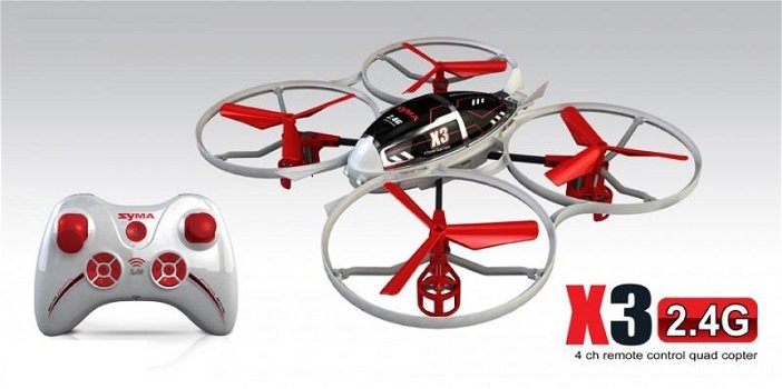 RC Quadcopter syma X 3 2.4 GHz 4-kanaals 24 cm - 1