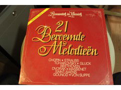 159h - lp - romantiek in klassiek - 21 beroemde melodieen - 2 lps - melodia - nr. 1