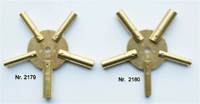 Zakhorloge sleutels in maat 0,95 t/m. 2,00 mm. leverbaar. - 3