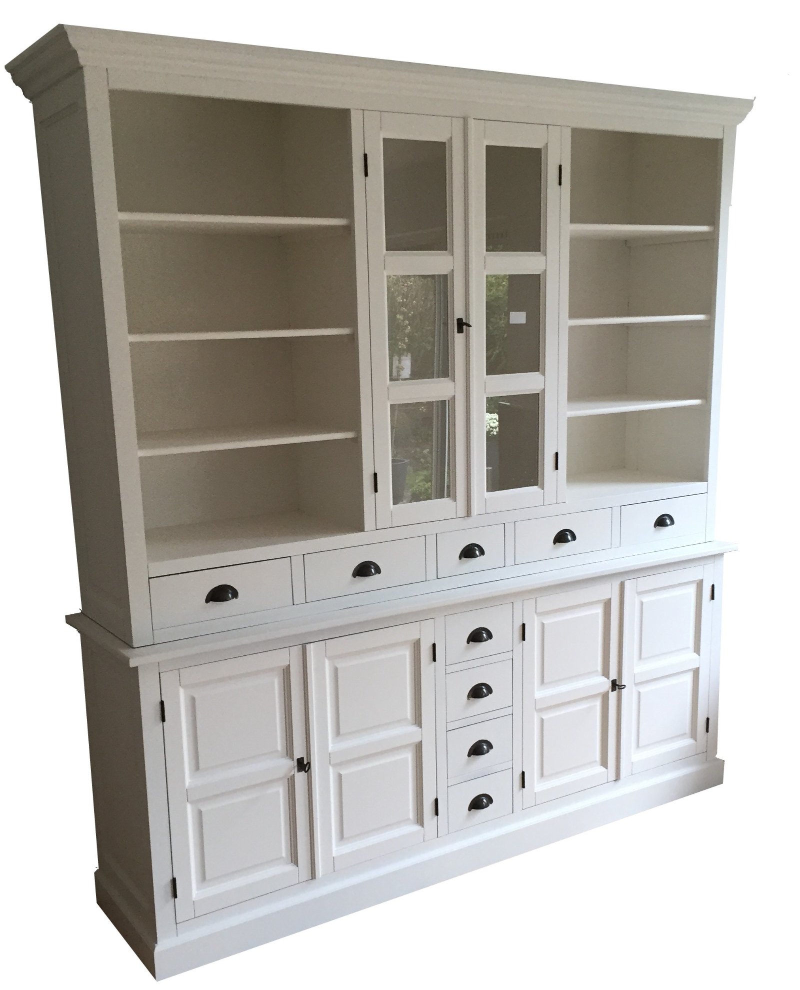 Buffetkast Buren wit - wit 210 x 50/40 x 220cm - nr. 1
