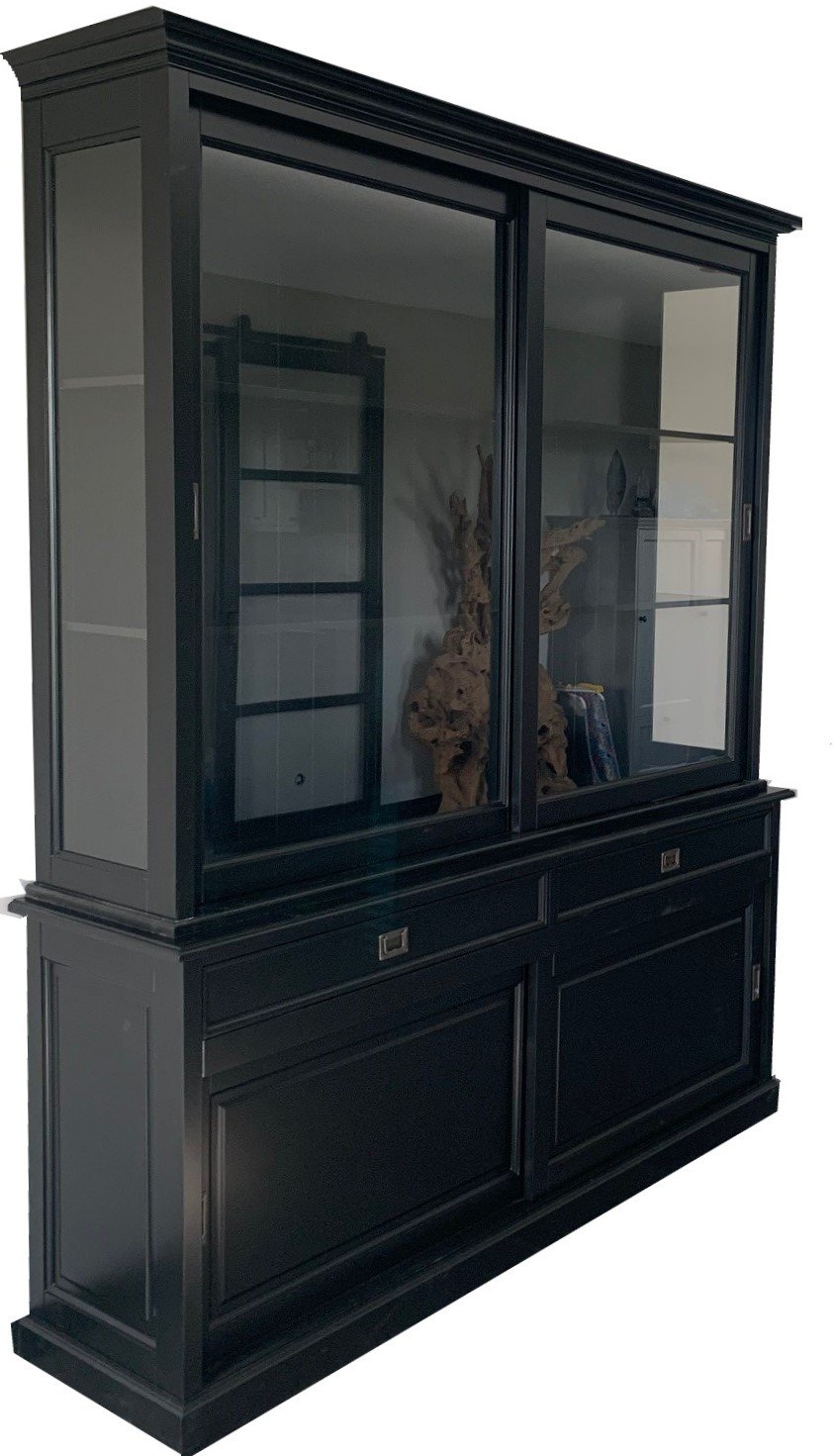Buffetkast zwart - zwart Elst 200 x 50/40 x 240cm - nr. 1