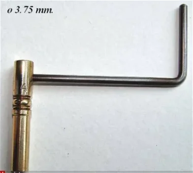 Nr. 2189 - 0 Kruksleutel snaarregulateur 2,25 mm. - 0