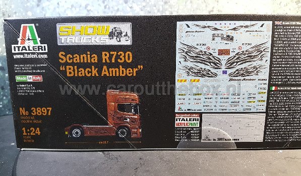 Scania R730 BLACK AMBER 1:24 Italeri - 2