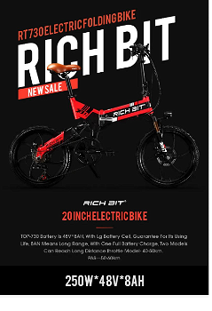 RICH BIT TOP-730 Folding Electric Moped Bike 20 - 4