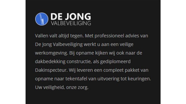 DE JONG VALBEVEILIGING - 0