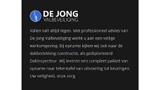 DE JONG VALBEVEILIGING