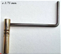Nr. 2184A - 2 - Carriage kloksleutel 1,75 x 2,75 mm. - 6 - Thumbnail