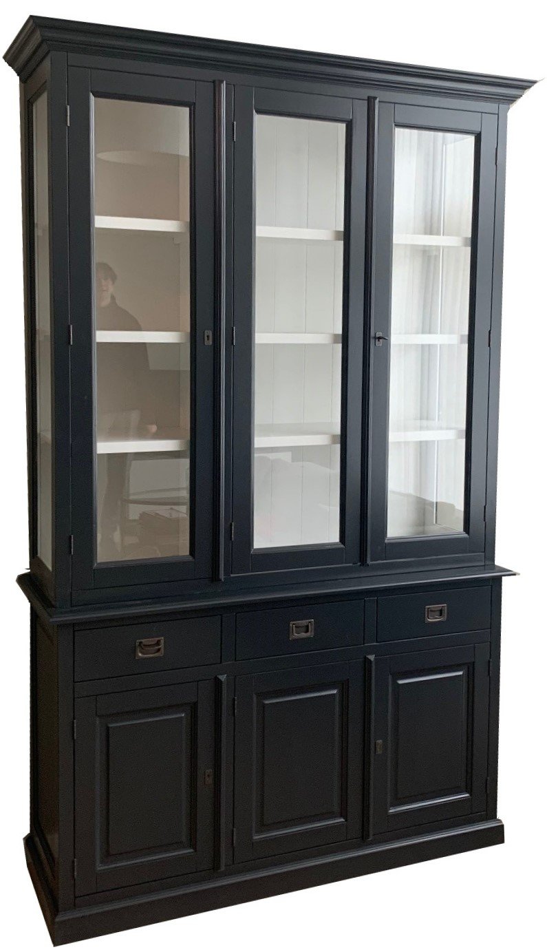 Buffetkast Dronten antraciet - wit 150 x 50/40 x 240cm - nr. 1