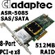 Adaptec ASR-5085 512MB 8-Port SAS SATA RAID PCI-e Controller - 0 - Thumbnail