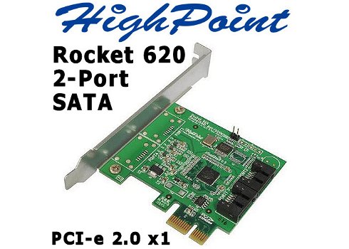 Marvell 88SE9125 2-Port 6G SATA PCI-e Controller | HDD/SSD - 7