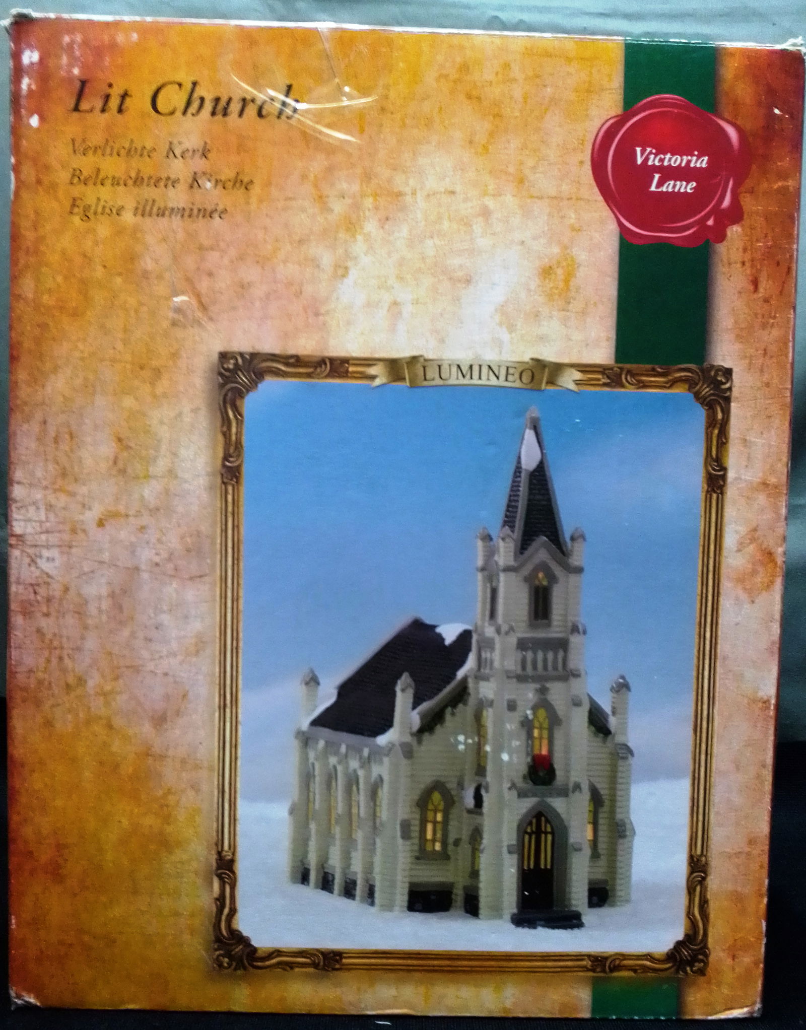Noorse Kerk met verl.,aardewerk,NIEUW,14.5 b/20 cm l/27 cm h - Afbeelding 2