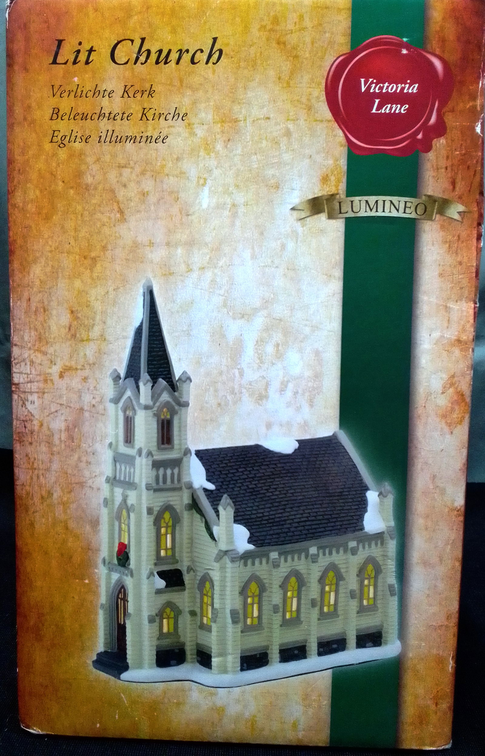Noorse Kerk met verl.,aardewerk,NIEUW,14.5 b/20 cm l/27 cm h - Afbeelding 3