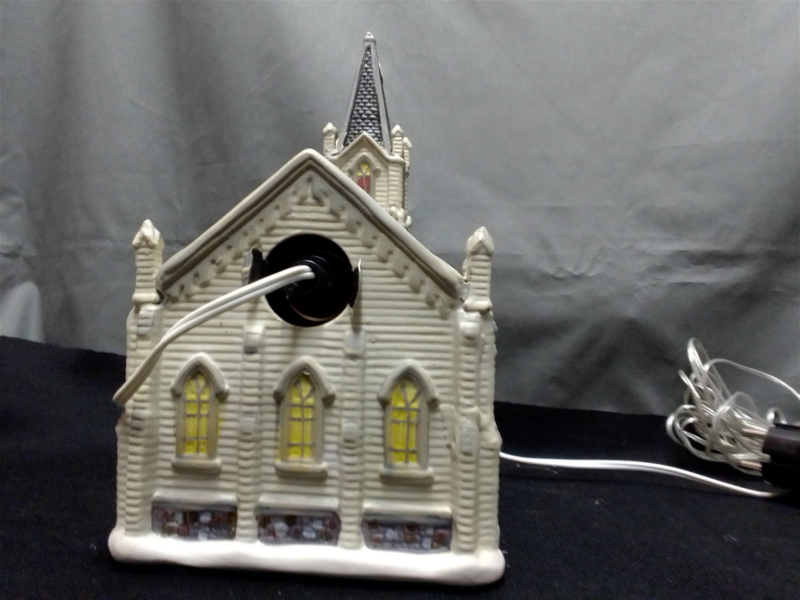 Noorse Kerk met verl.,aardewerk,NIEUW,14.5 b/20 cm l/27 cm h - Afbeelding 4
