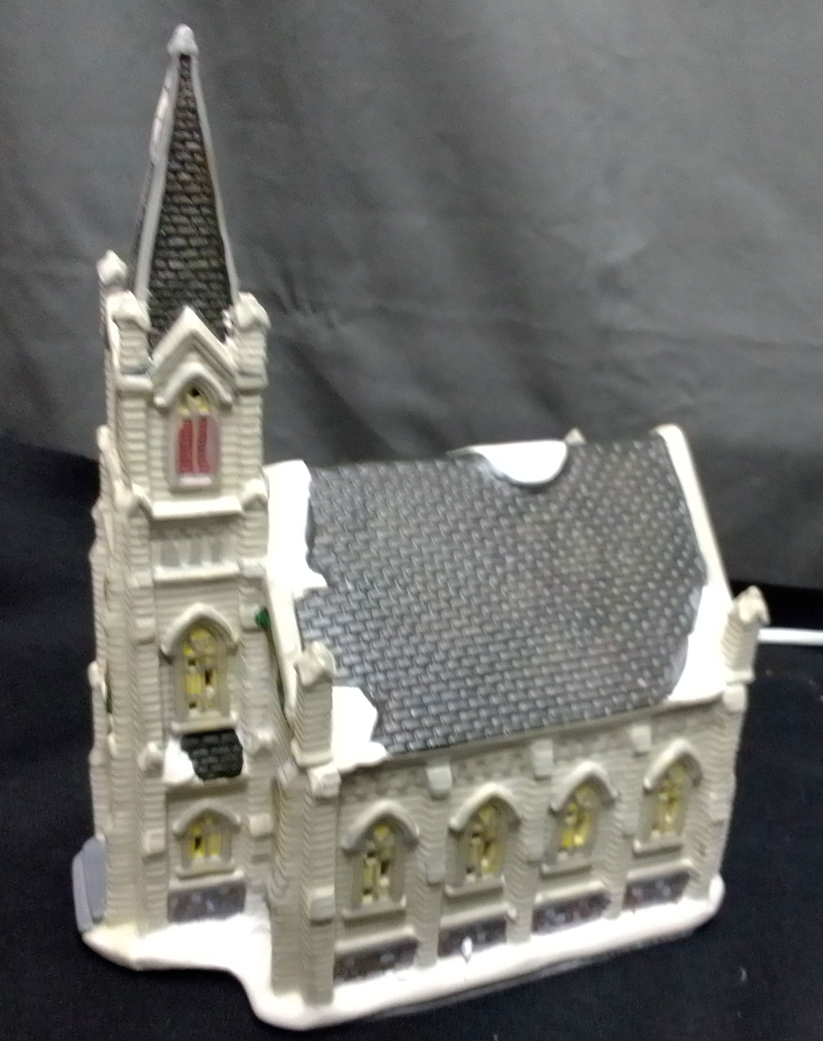 Noorse Kerk met verl.,aardewerk,NIEUW,14.5 b/20 cm l/27 cm h - Afbeelding 6