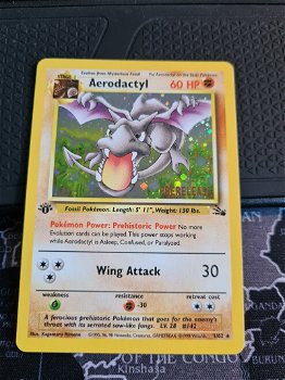 Aerodactyl 1/62 Pre-Release Promo (gold stamp) - 0