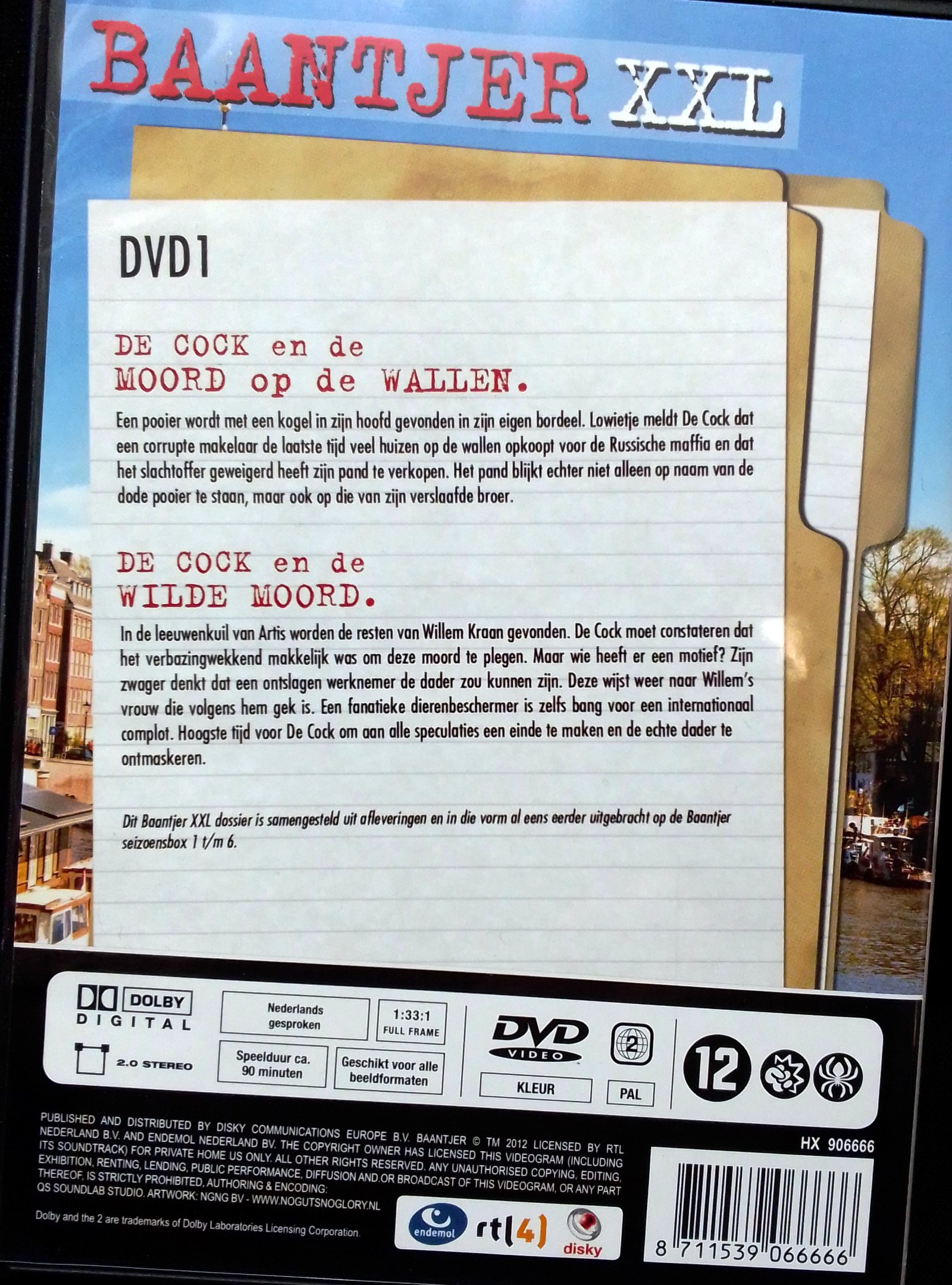 3 DVD's, 6 afl. Baantjer XXL,NIEUWST,ned.talig, 4,5 uur - Afbeelding 4