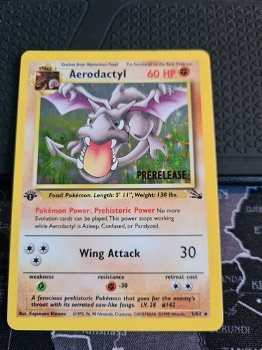 Aerodactyl 1/62 Pre-Release Promo (brown stamp) - 0