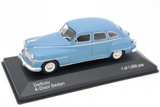 1:43 Whitebox DeSoto Custom 4-Door Sedan 1946 Monterey Blue - 0