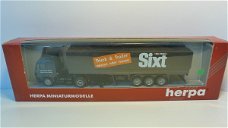 1:87 Herpa Mercedes Benz 1735 truck & trailer 'SIXT'